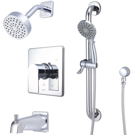 Olympia Single Handle Tub/Shower Trim Set W/Handheld in Chrome TD-23910-ADA